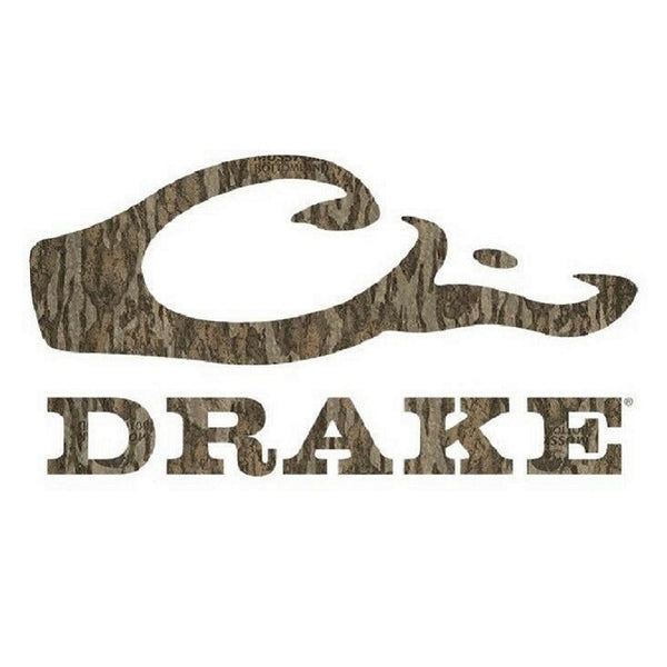 Drake Waterfowl Camo Logo Decal Mossy Oak Bottomland