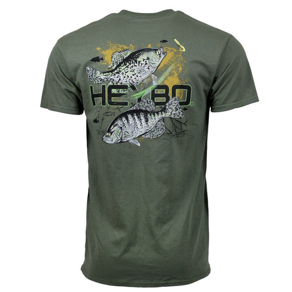 Heybo Crappie Short Sleeve T-Shirt Military Green