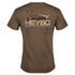 Heybo Turkey Tracks Short Sleeve T-Shirt Brown