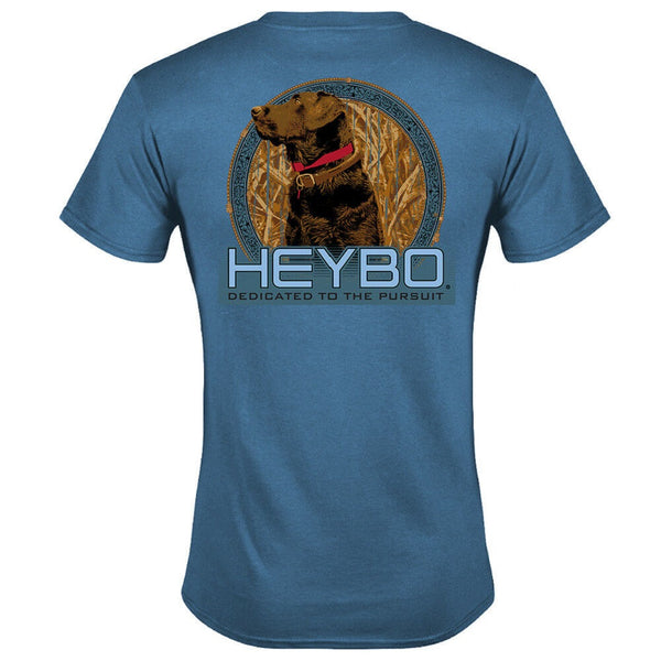 Heybo Waiting Lab Short Sleeve T-Shirt Slate Blue