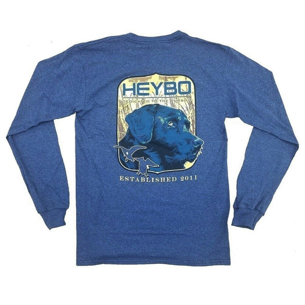 Heybo Ol' Blue Long Sleeve T-Shirt Navy Heather