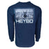 Heybo Deer In Cotton Long Sleeve T-Shirt Navy Blue