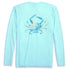 Heybo Reef Performance Blue Crab L/S Performance T-Shirt