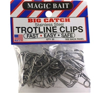 Magic Bait Big Catch Stainless Steel Trotline Clips 25-Pack