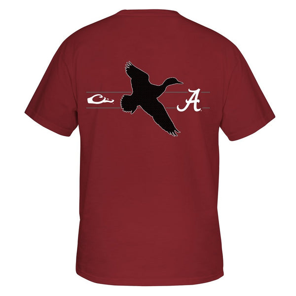 Drake Waterfowl Alabama Drake & School Logo S/S T-Shirt
