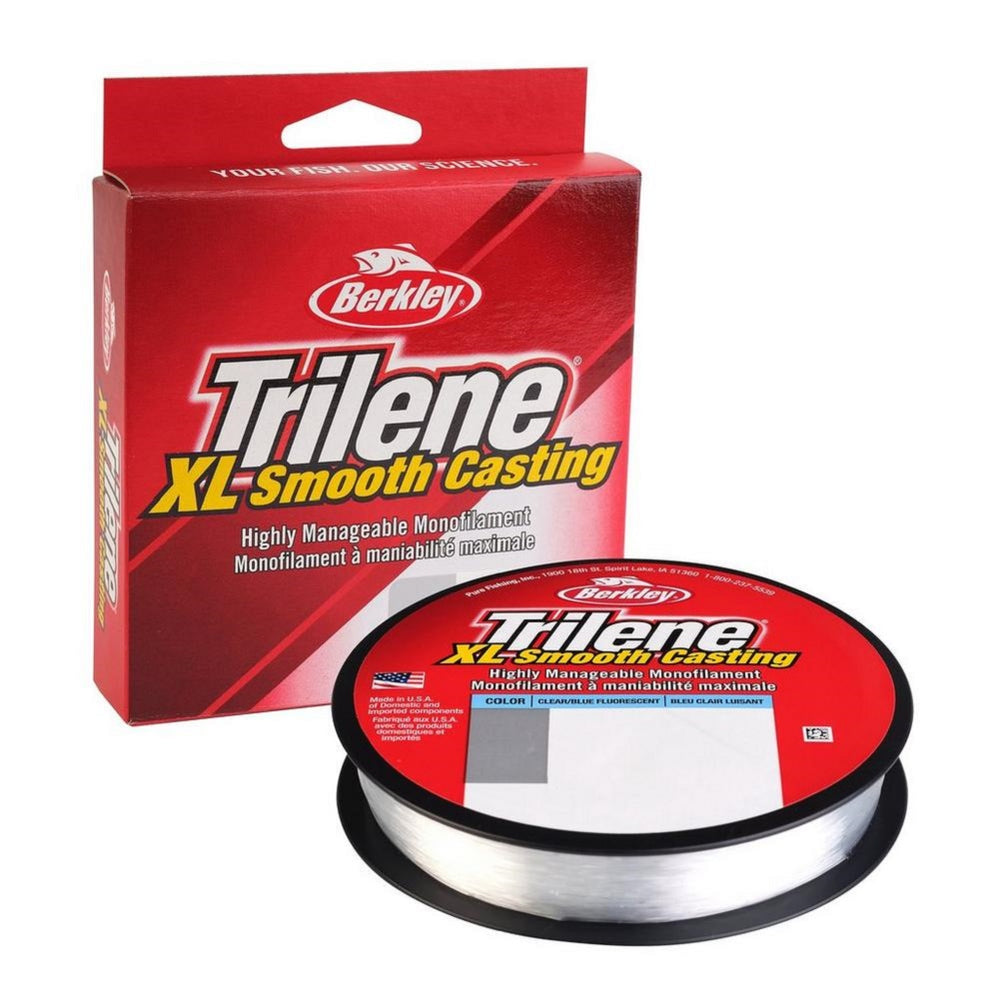 Berkley Trilene XL Smooth Casting Fishing Line - Filler Spools - Fluorescent Clear/Blue